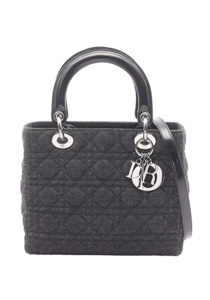 Christian Dior Pre-Owned 2010-2026 Medium Denim Lady Dior satchel - Black