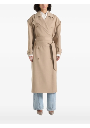 Manière De Voir Esther double-belted trench coat - Neutrals