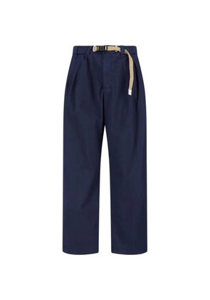 White Sand belted pleated trousers - Blue