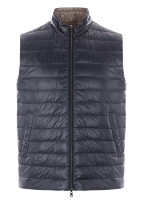 Herno quilted reversible gilet - Blue