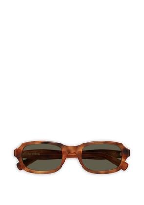 VALENTINO GARAVANI EYEWEAR VLogo tortoiseshell-effect sunglasses - Brown