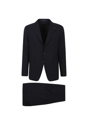 Tagliatore single-breasted wool-blend suit - Blue