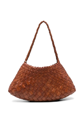 DRAGON DIFFUSION Rosanna woven leather shoulder bag - Brown