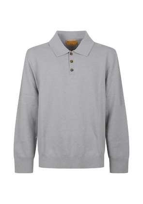 Guest In Residence Allday long-sleeve polo sweater - Grey