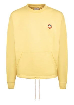 Bally logo-patch drawstring sweatshirt - Yellow