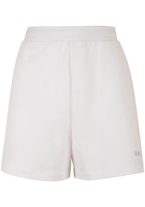 Bally logo-print cotton track shorts - White