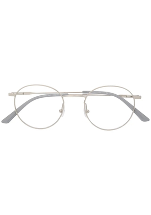 Calvin Klein round-frame metal glasses - Silver