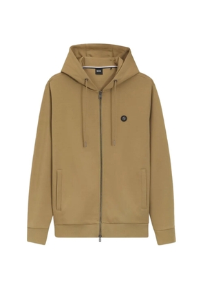 BOSS zip-up drawstring sweat - Neutrals