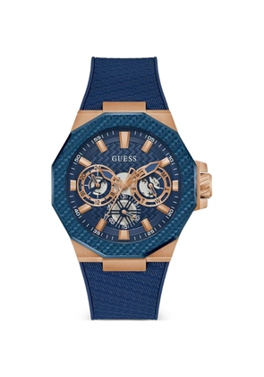 GUESS USA octagonal-shape 45mm watch - Blue