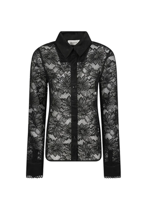 Sportmax floral-lace shirt - Black