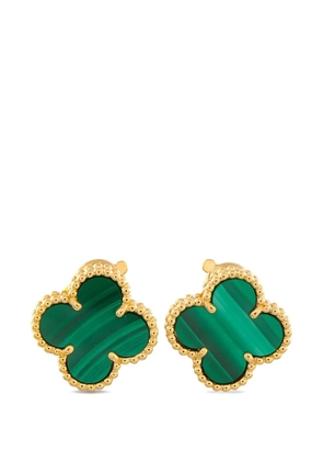 Van Cleef & Arpels Alhambra malachite earrings - Gold