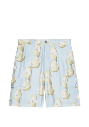 Givenchy lemon-print shorts - Blue