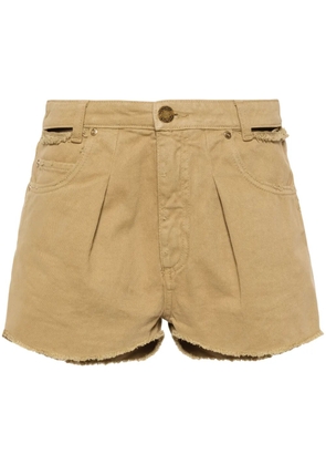 PINKO distress denim shorts - Green