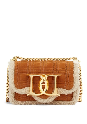 DSQUARED2 quilted suede shoulder bag - Brown