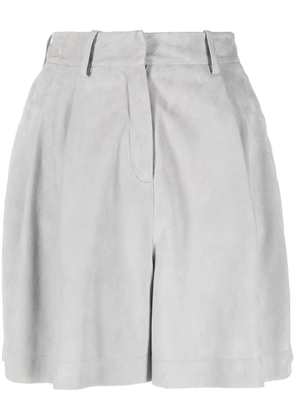 Fabiana Filippi suede high-waisted shorts - Grey