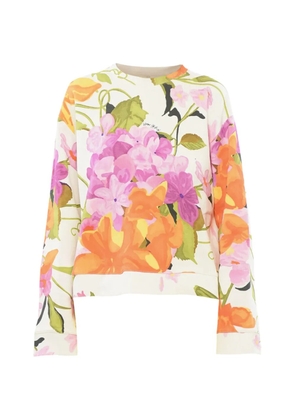 Viktor & Rolf floral-pattern sweatshirt - Neutrals