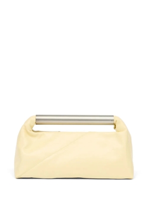 MM6 Maison Margiela metallic-handle leather tote bag - Yellow