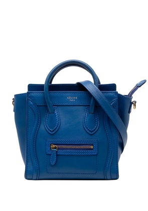 Celine Pre-Owned 2012 Nano Leather Luggage Tote satchel - Blue