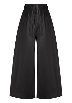 Woolrich high-waisted wide-leg trousers - Black