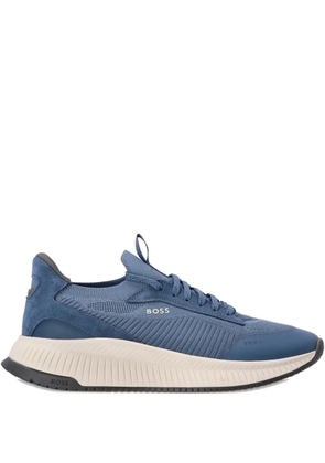 BOSS mesh-panelled sneakers - Blue