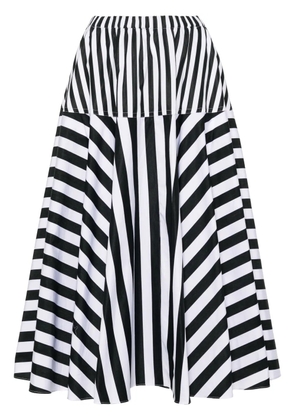 Patou striped maxi skirt - Black