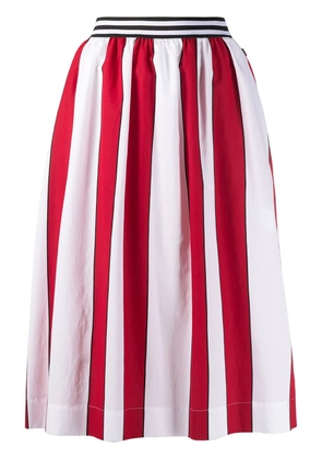 Woolrich striped pleated skirt - Red