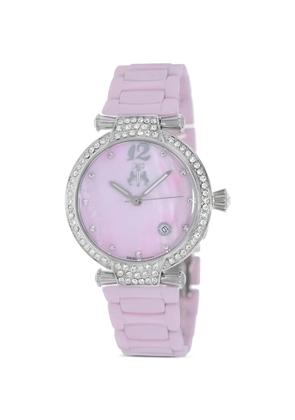 JIVAGO Bijoux crystal-embellished 36mm watch - Pink