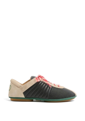Valentino Garavani Strikie sneakers in perforated nappa and suede - Black