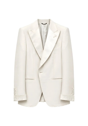 TOM FORD peak-lapel wool suit jacket - Neutrals