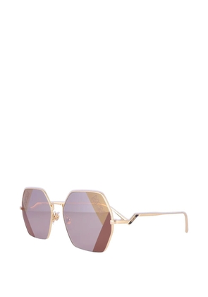 MCM hexagon-frame sunglasses - Gold