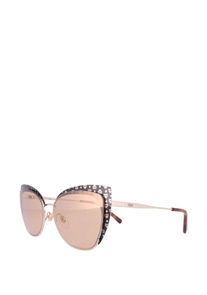 MCM monogram-print cat-eye sunglasses - Pink