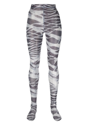 Diesel zebra-print leggings - Grey