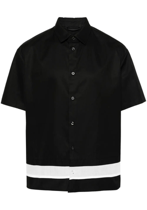 Neil Barrett layered cotton shirt - Black