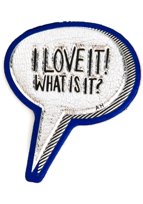 Anya Hindmarch x Charlotte Stockdale I Love It! leather sticker - Metallic