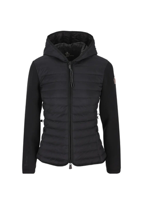 Moncler Grenoble quilted hybrid hoodie - Black