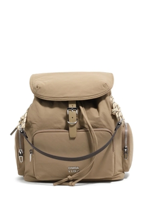 Bimba y Lola buckle-fastening drawstring backpack - Brown