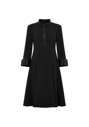 Balenciaga long-sleeved flared midi dress - Black