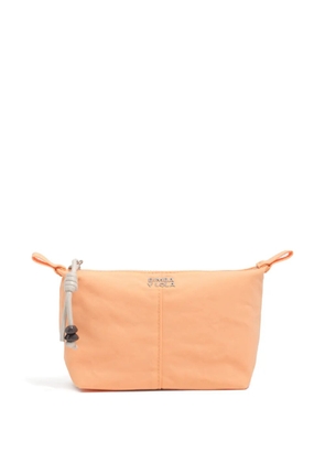 Bimba y Lola small logo-plaque make up bag - Orange