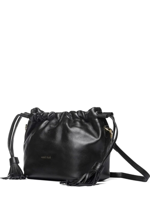Marc Ellis Phiona tassel-detail drawstring clutch bag - Black