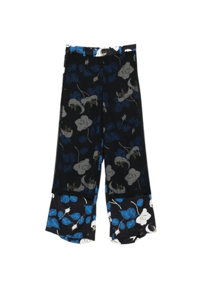 Undercover floral-print trousers - Black