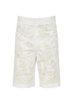Givenchy embroidered cotton shorts - White