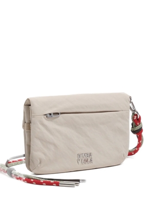 Bimba y Lola logo-plaque rope-strap wallet - Neutrals