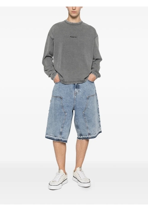 Replay carpenter raw-hem shorts - Blue