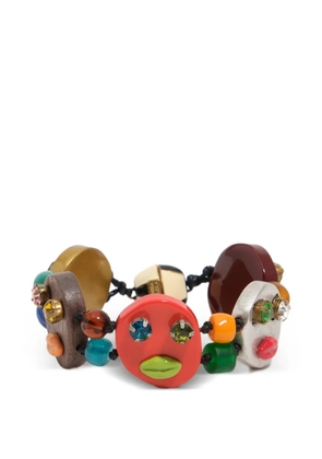Bimba y Lola bead-embellished charm bracelet - Gold