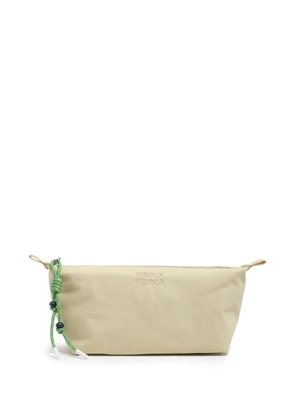 Bimba y Lola logo-embroidered make-up bag - Neutrals