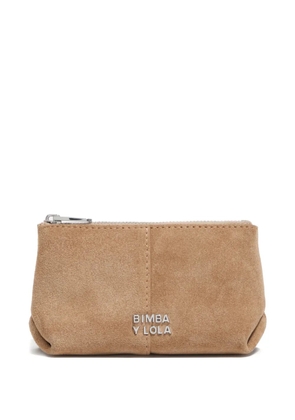 Bimba y Lola logo-plaque coin-purse - Neutrals