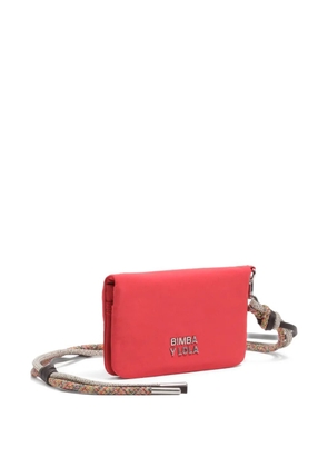 Bimba y Lola logo-plaque braided-strap wallet - Red