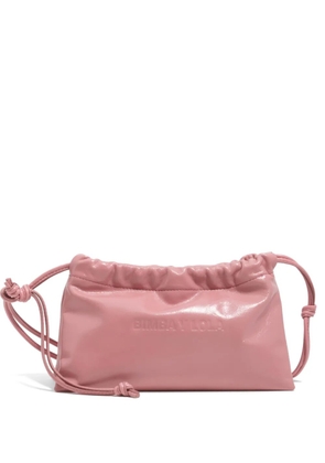Bimba y Lola mini logo-embossed drawstring mini bag - Pink