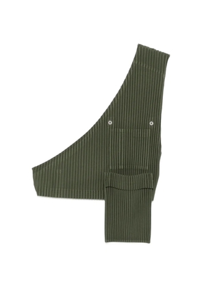 Homme Plissé Issey Miyake pleated asymmetric T-shirt - Green