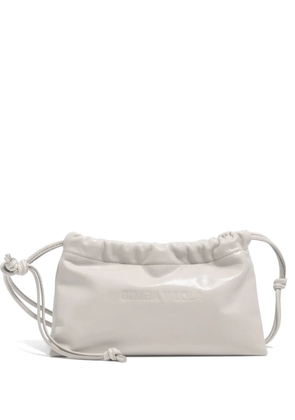 Bimba y Lola mini debossed-logo drawstring mini bag - Neutrals